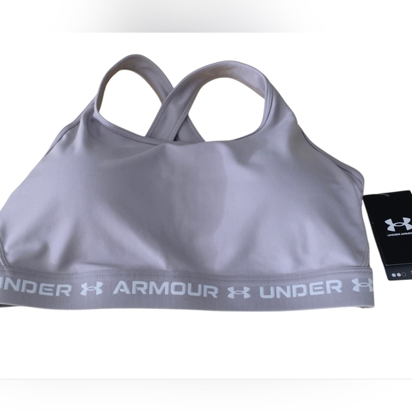Under Armour Other - Under Armour Crossback Women's Sports Bra Light Purple Plus Size 2XL NWT